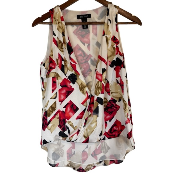 White House Black Market Silk Blend Sleeveless Top Woman’s size Small - Picture 1 of 7